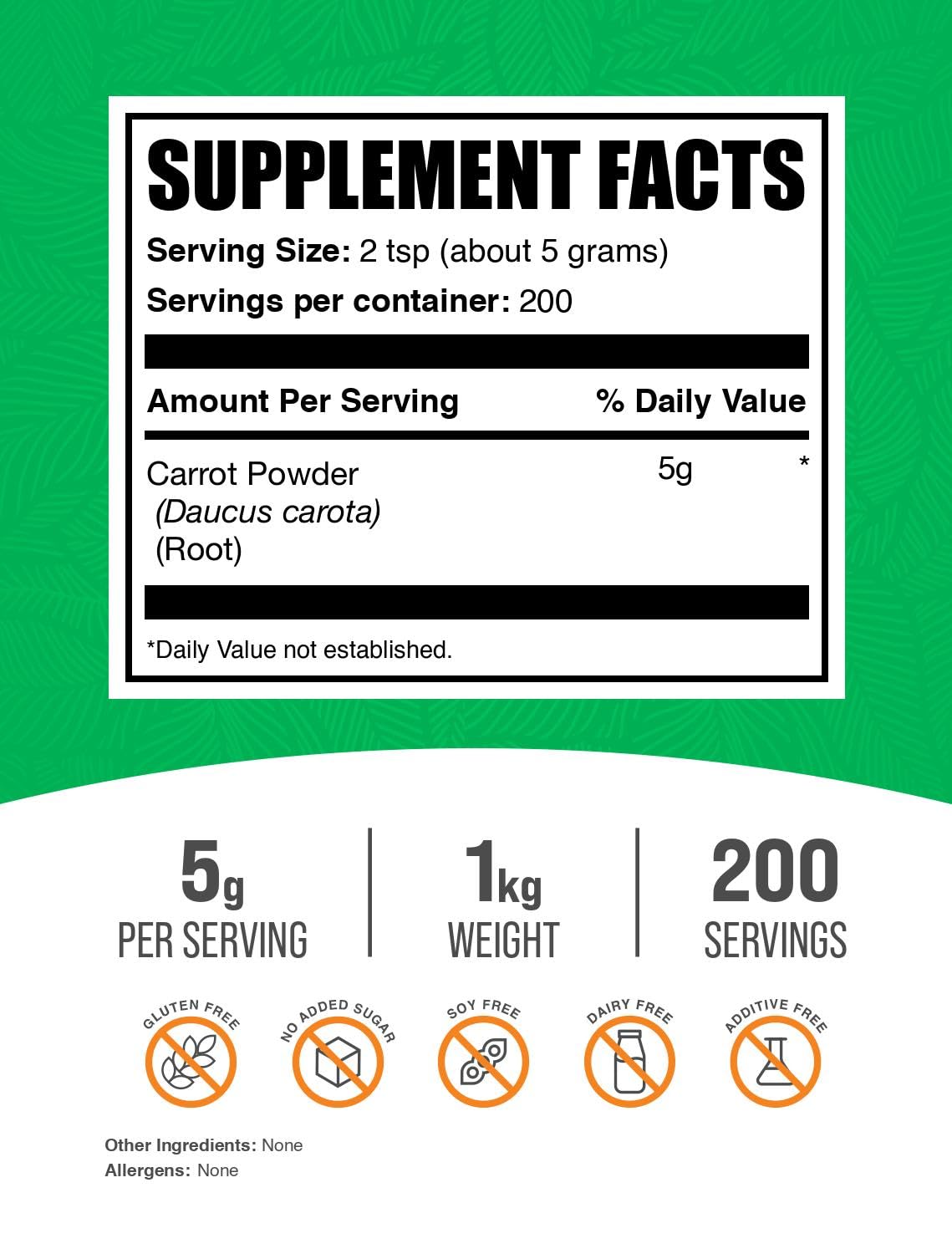 BulkSupplements Carrot Powder Powder 35.27
