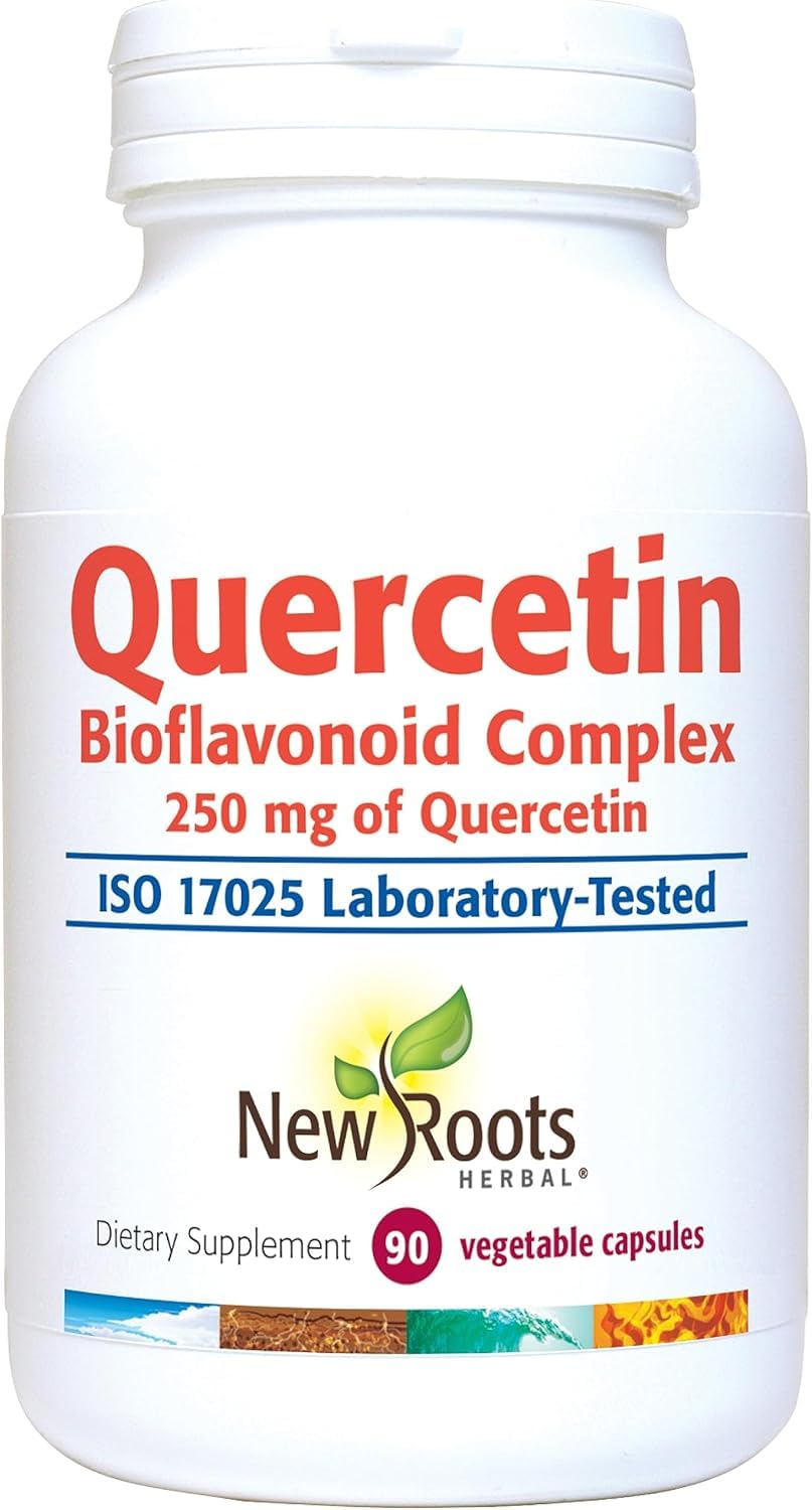 NEW ROOTS HERBAL Quercetin with Bromelain Capsules, 90 Capsules