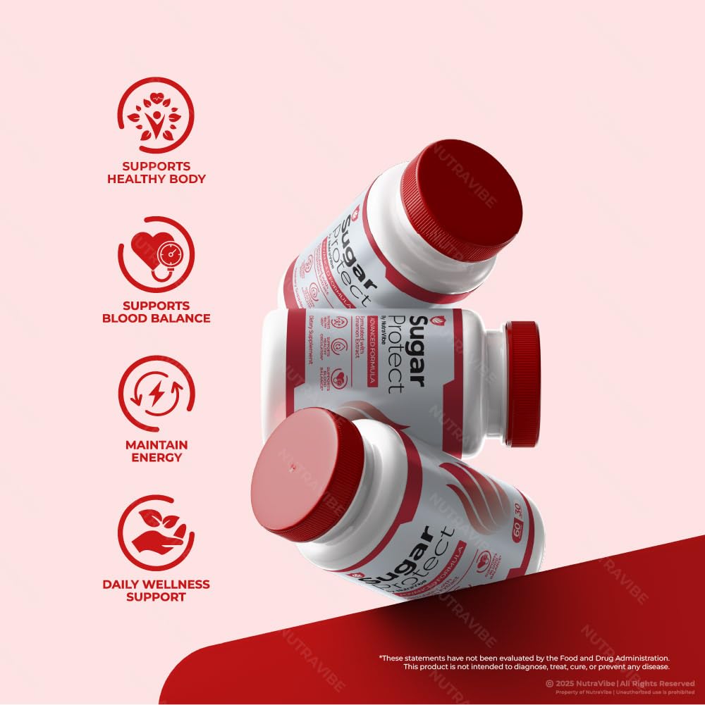 NutraVibe Sugar Protect Capsules 300 Capsules