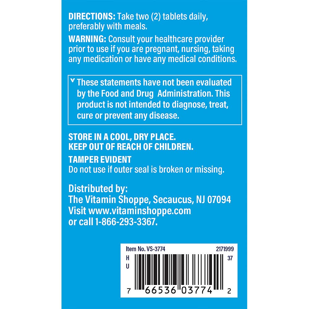 The Vitamin Shoppe Calcium-Magnesium-Zinc with Vitamin D - Bone Immune & Cellular Health, 300 Tablets