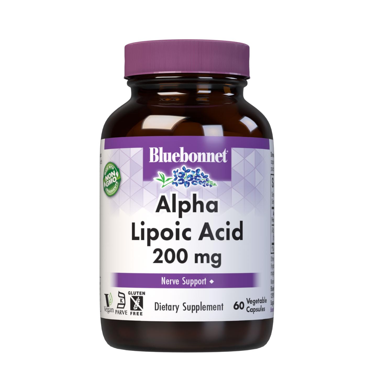BlueBonnet Alpha Lipoic Acid 200mg Capsules 60 Count
