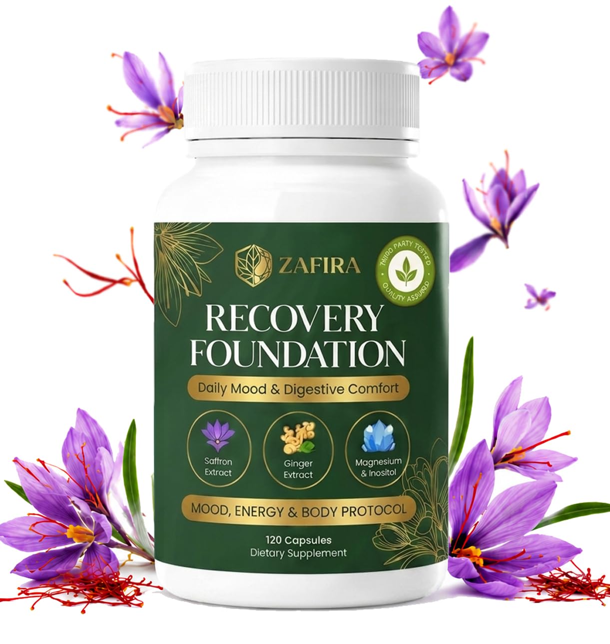 JetFlux Zafira Organics GLP1 Support Capsule 120 Count