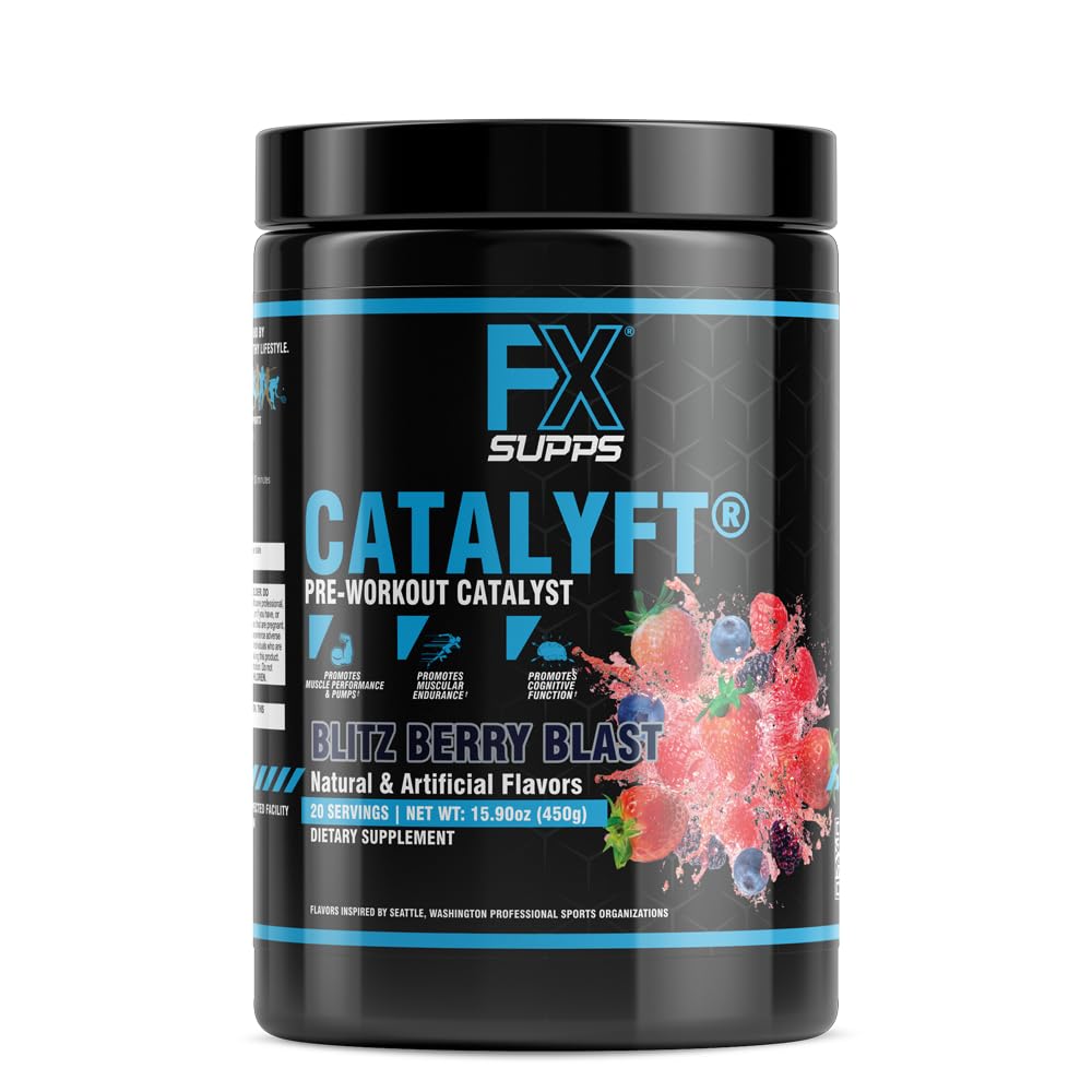 FXSUPPS Catalyft Pre-Workout Powder Blitz Berry Blast 18.9