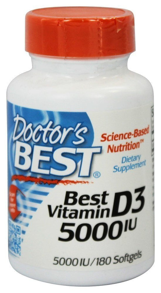 Doctor's Best Vitamin D3 5000IU Softgels 180