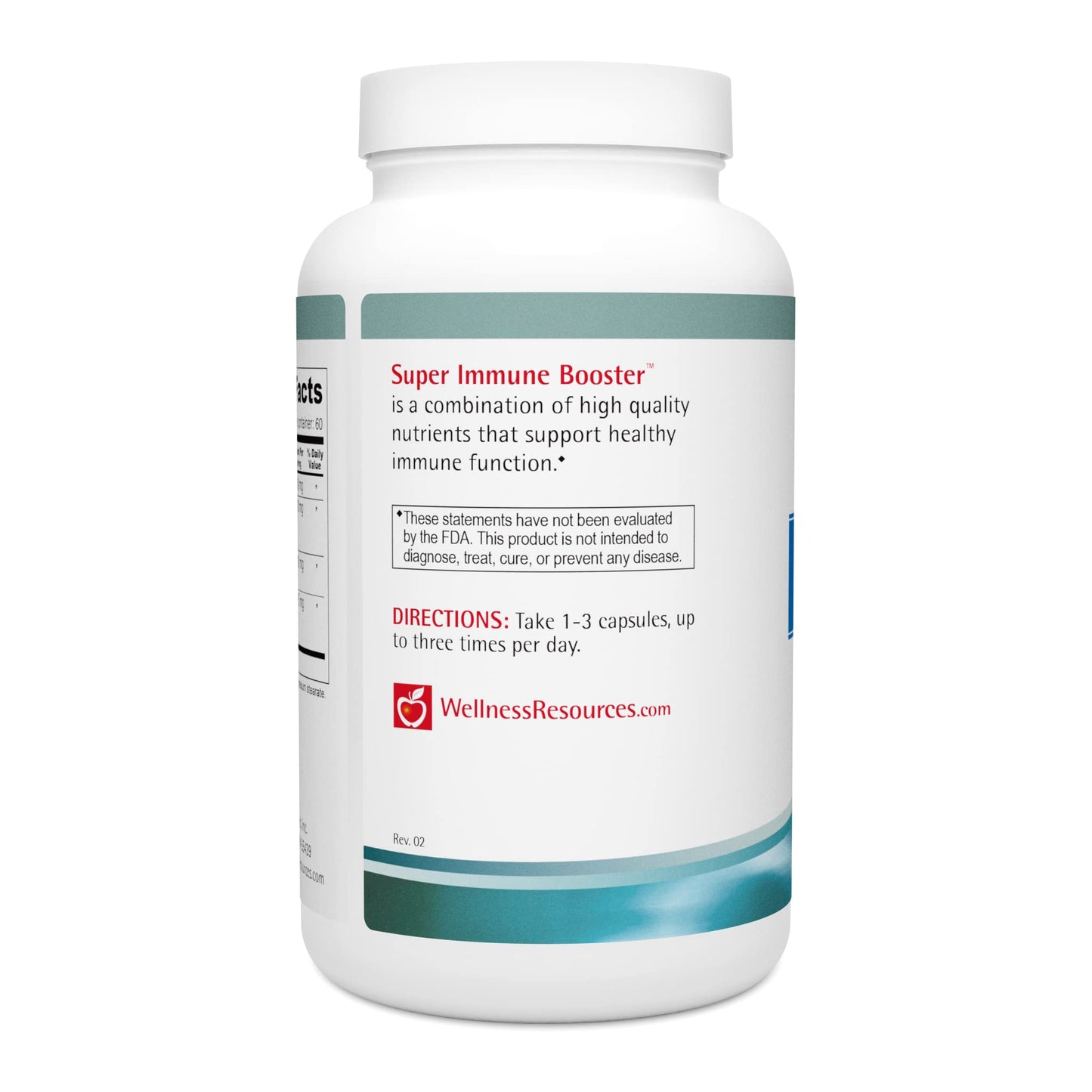 Wellness Resources Super Immune Booster - Colostrum, Beta Glucan, Olive Leaf, Arabinogalactan 180 Capsules
