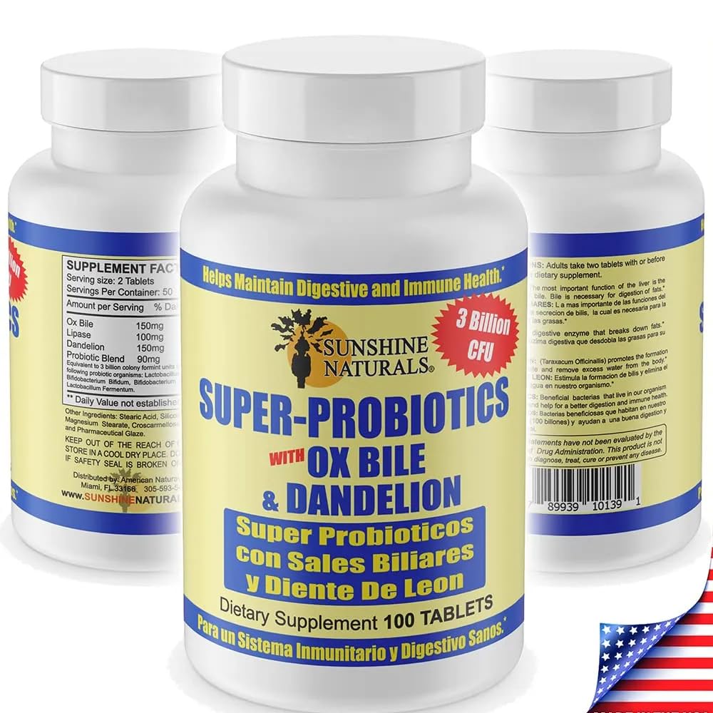 Sunshine Naturals Super Probiotics Capsules 100 Count