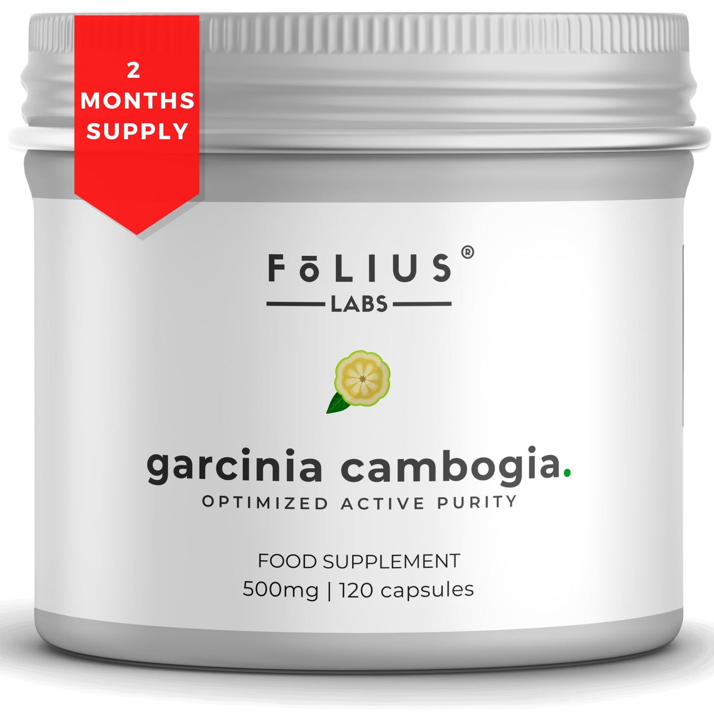 FOLIUS LABS Garcinia Cambogia Extract Supplement Capsule, 120 Capsules