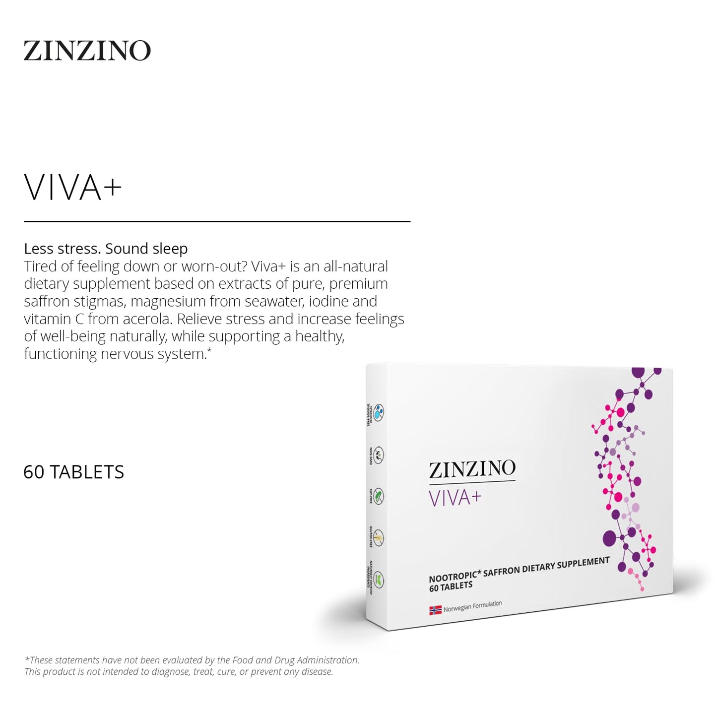 ZINZINO Viva+ Daily Supplement 60 Capsules