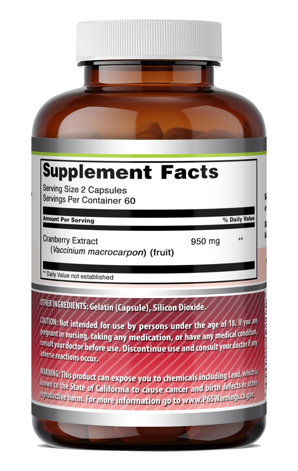 Amazing Nutrition Cranberry Extract Capsule 120 Count