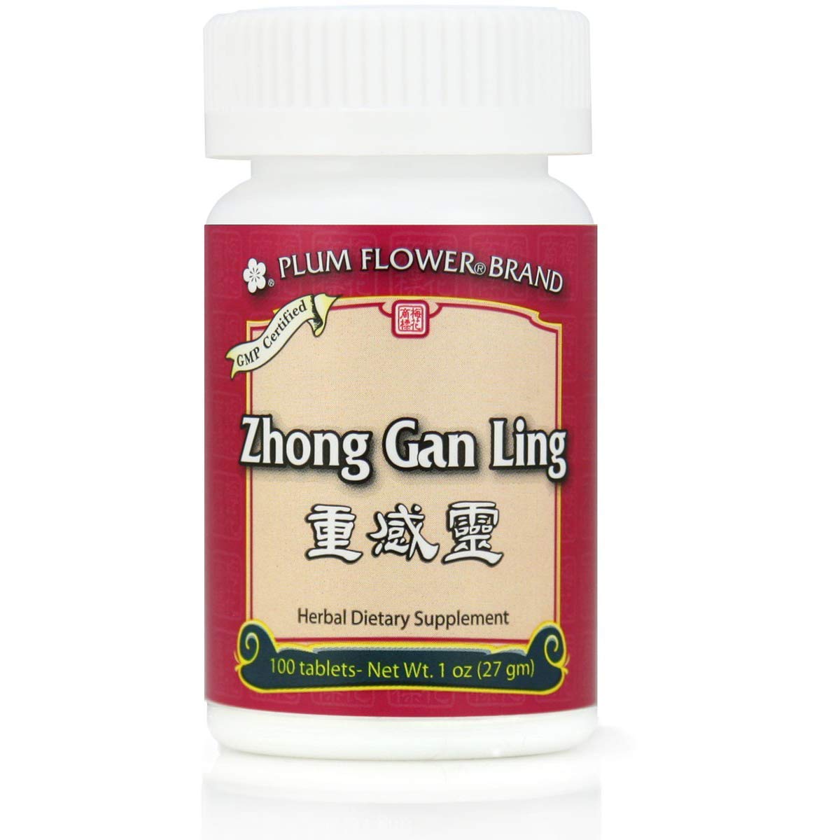 Plum Flower Zhong Gan Ling Tablets 100 Count