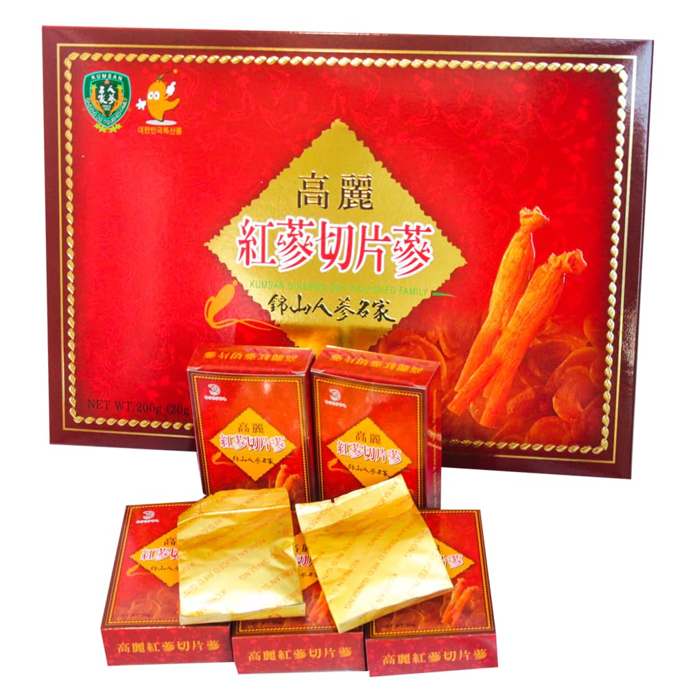 Generic KUMSAN Ginseng Distinguished Family Korea Red Ginseng Jelly, Honeyed Fermented Red Ginseng, Korean Traditional Candied Fermented Red Ginseng Gummy, 1 Count