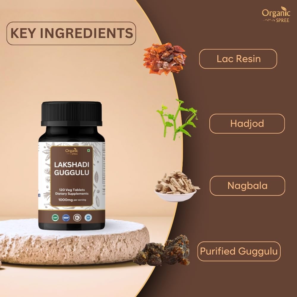 ORGANIC SPREE Lakshadi Guggulu 120 Tablets