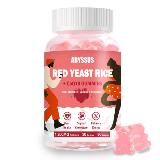 ABYSSUS Red Yeast Rice with CoQ10 Gummies, 60 Count
