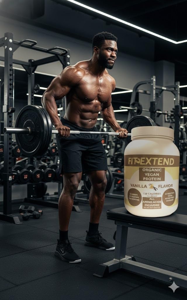 FIT EXTEND Vegan Protein Powder, 29 Servings