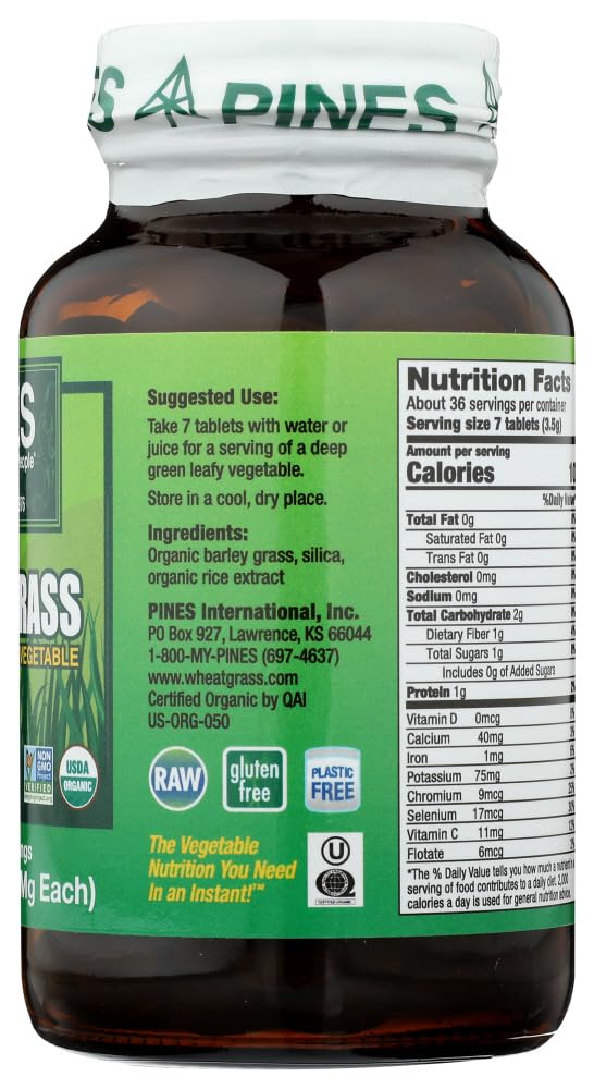Barley Grass 500 mg, 250 Tablets