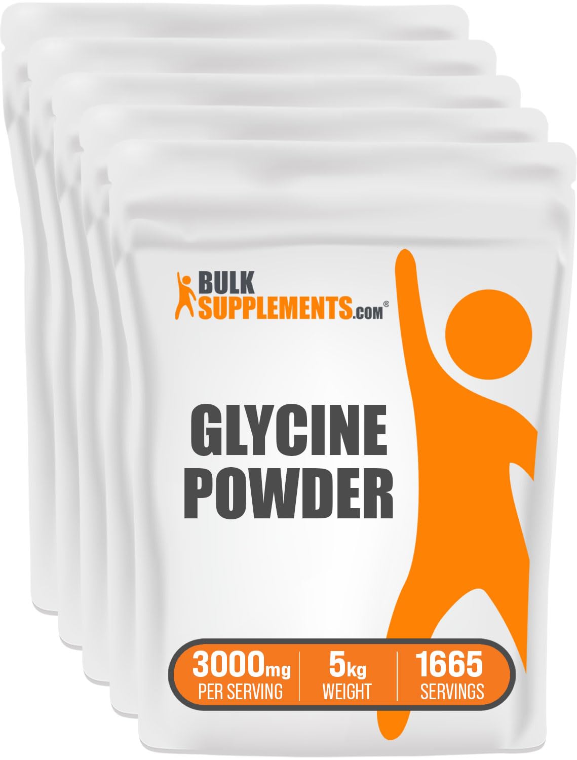 BulkSupplements Glycine Powder 176 Servings