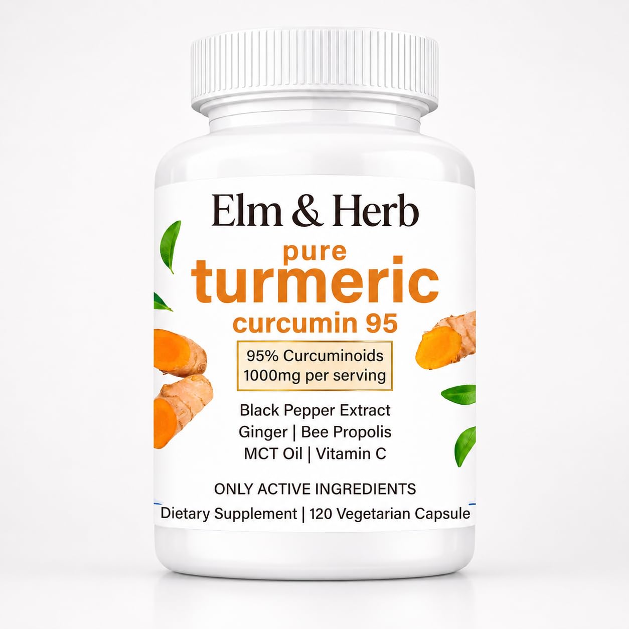 NIVELLE Pure Turmeric Curcumin Supplement Capsule 120 Capsules