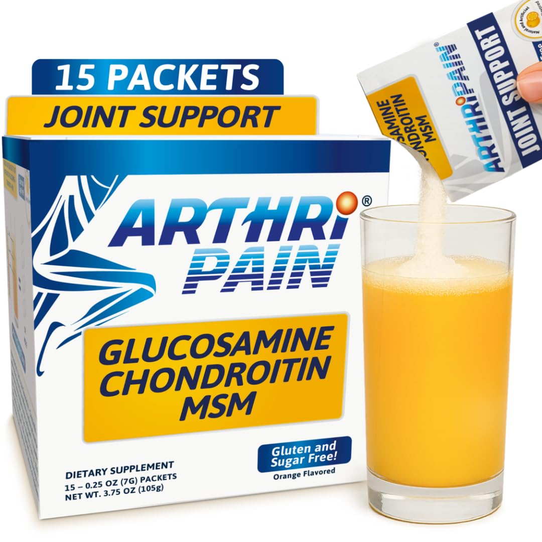 HerballMedick Arthripain Joint Support Supplement Glucosamine Chondroitin MSM Powder 3.75 oz