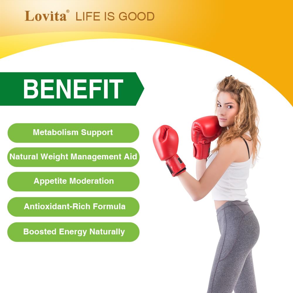 LOVITA Green Coffee Bean Extract Capsules, 60 Count