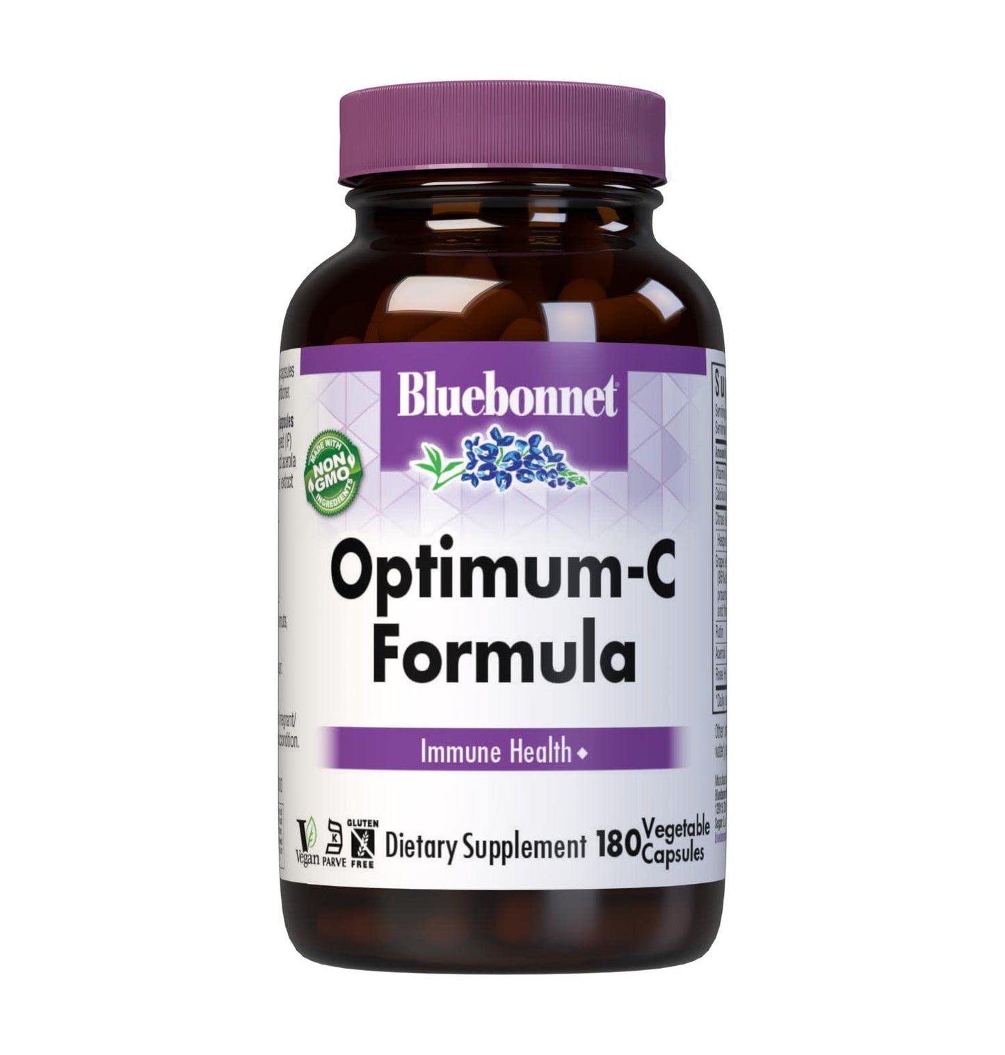 BlueBonnet Optimum C Formula Vegetable Capsules, 180 Capsules