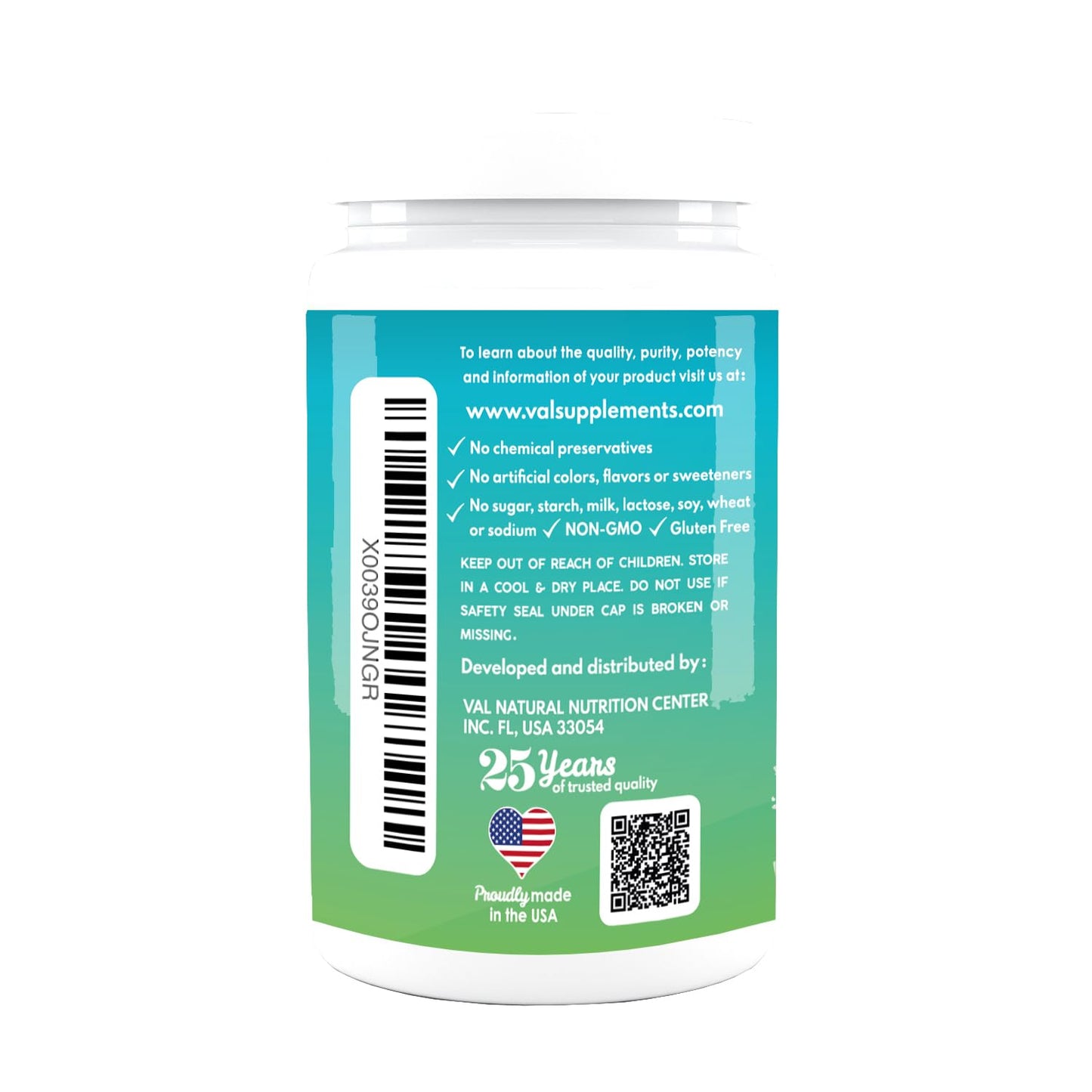 VAL Magnesium Glycinate 325mg with B6 & Potassium Tablets, 180 Tablets