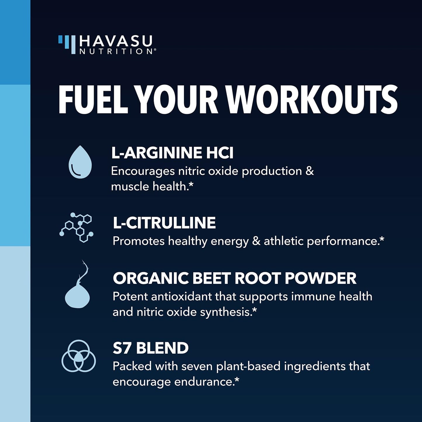 HAVASU NUTRITION L-Arginine Powder 3.7 Ounce