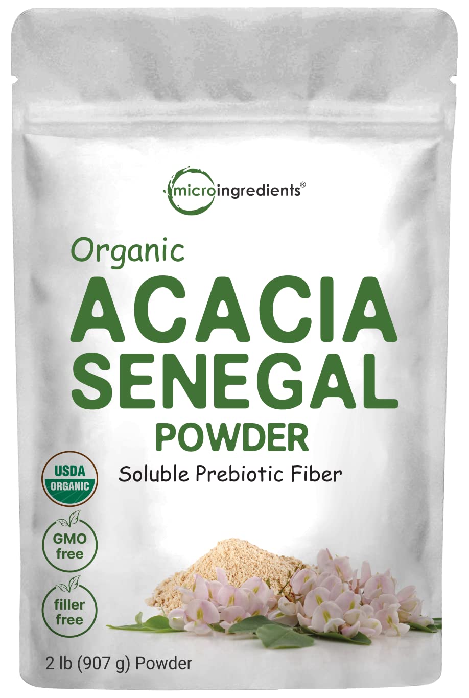 Micro Ingredients Organic Acacia Senegal Fiber Powder 32