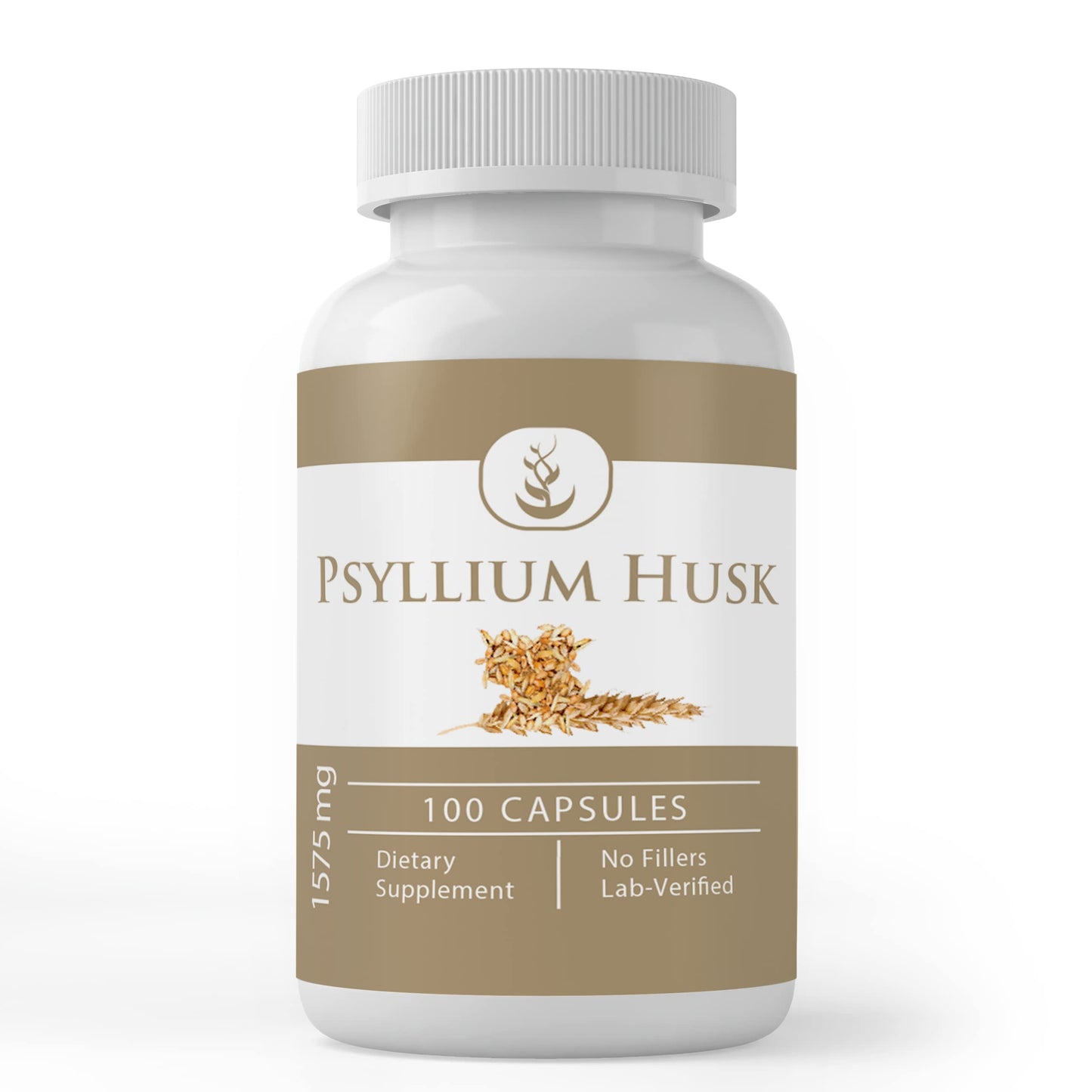 PURE ORIGINAL INGREDIENTS Psyllium Husk Capsules 100 Count