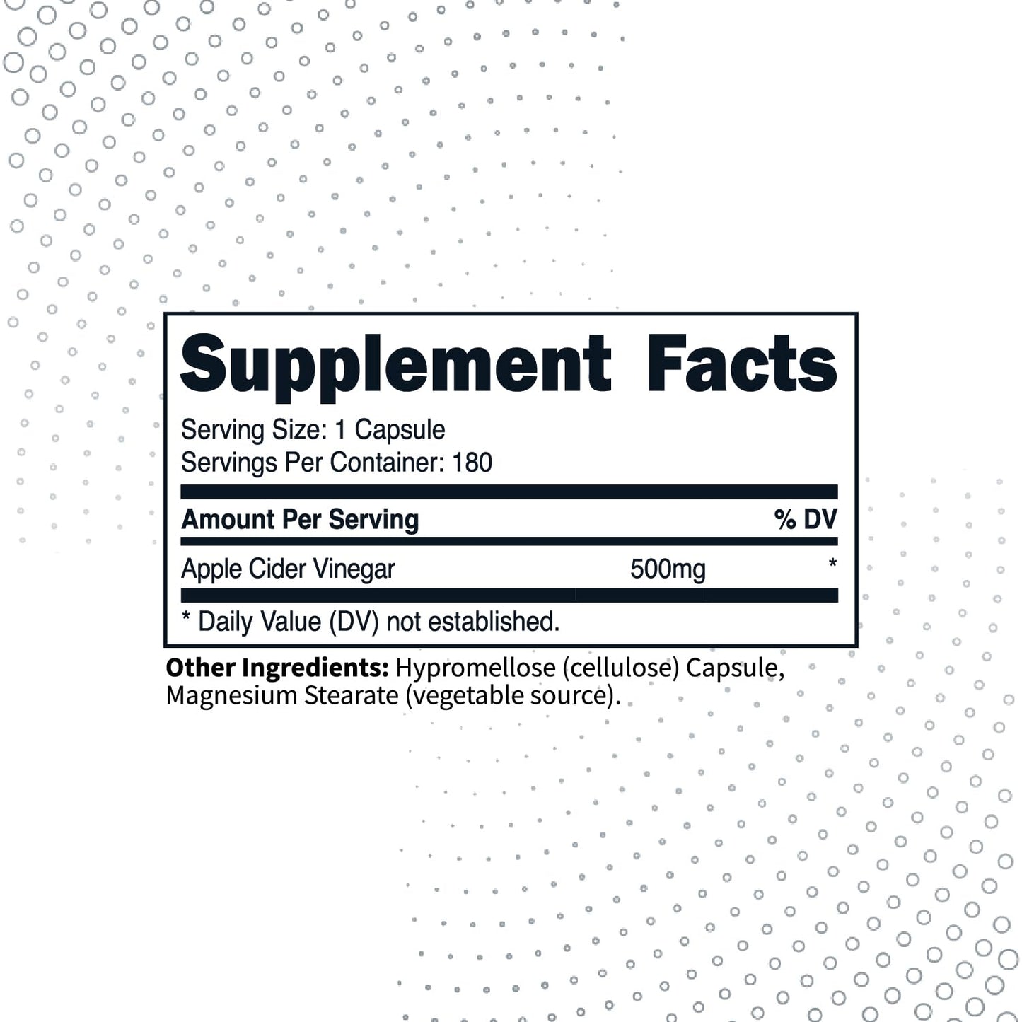 Type Zero Apple Cider Vinegar Capsules 180 Count