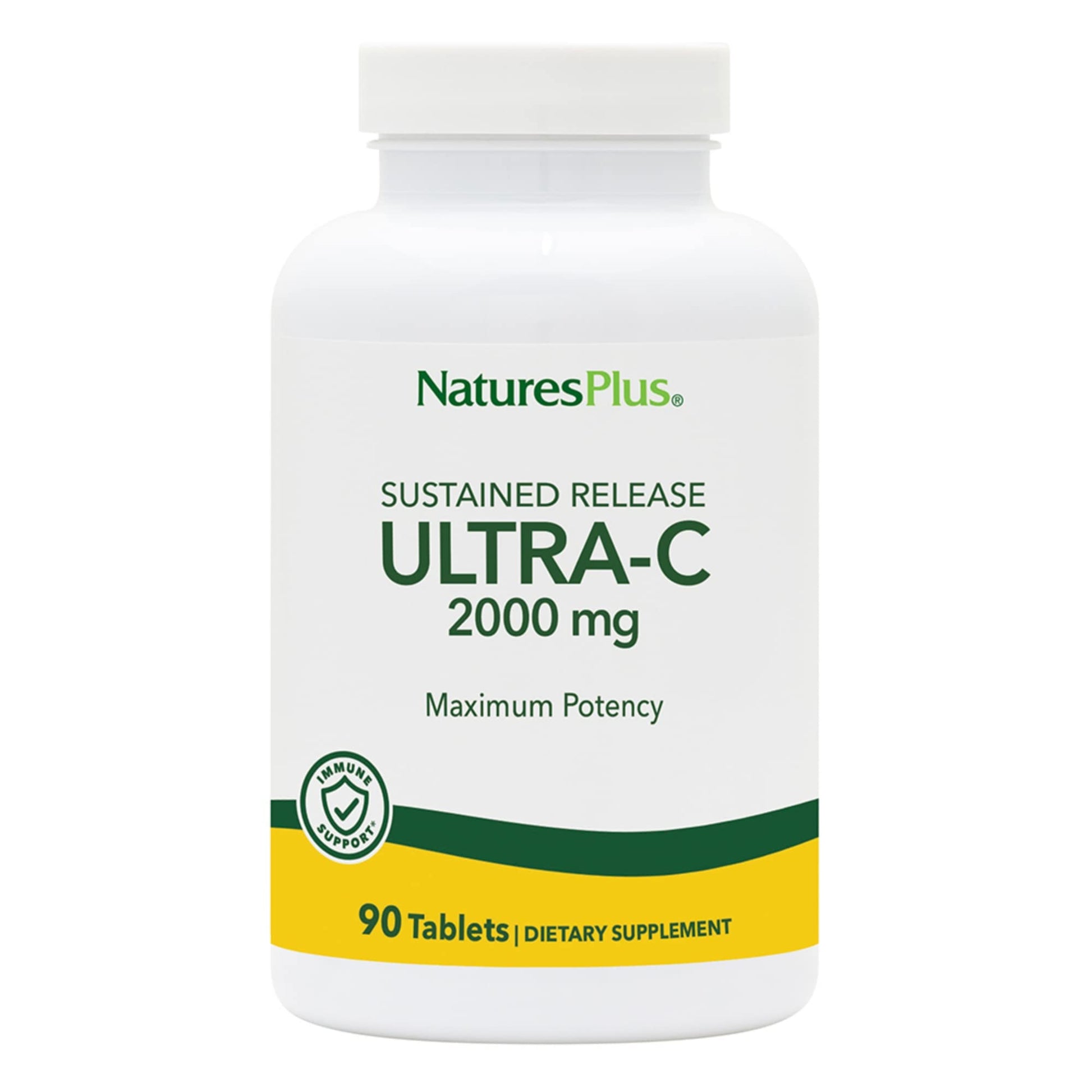 NaturesPlus Ultra-C 2000 mg Vitamin C with Rose Hips, 90 Tablets