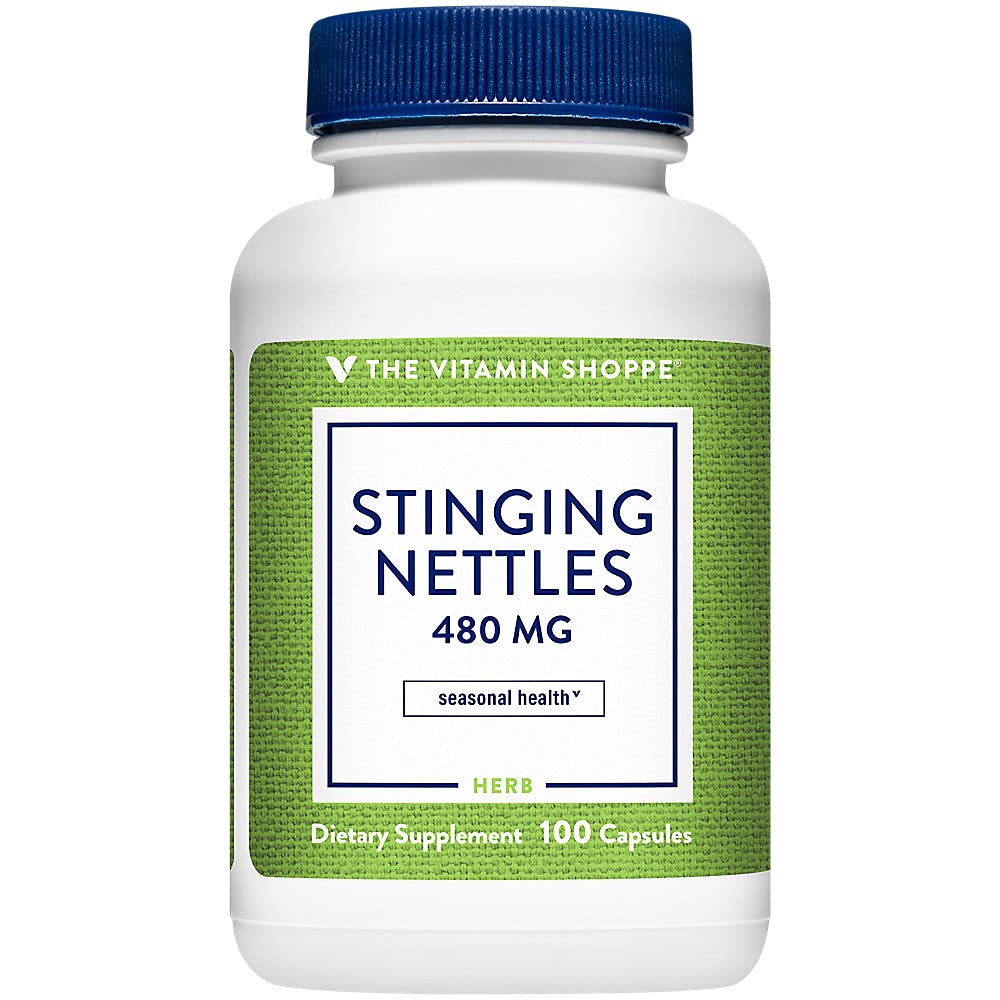 The Vitamin Shoppe Stinging Nettles 480 Capsules, 100 Count