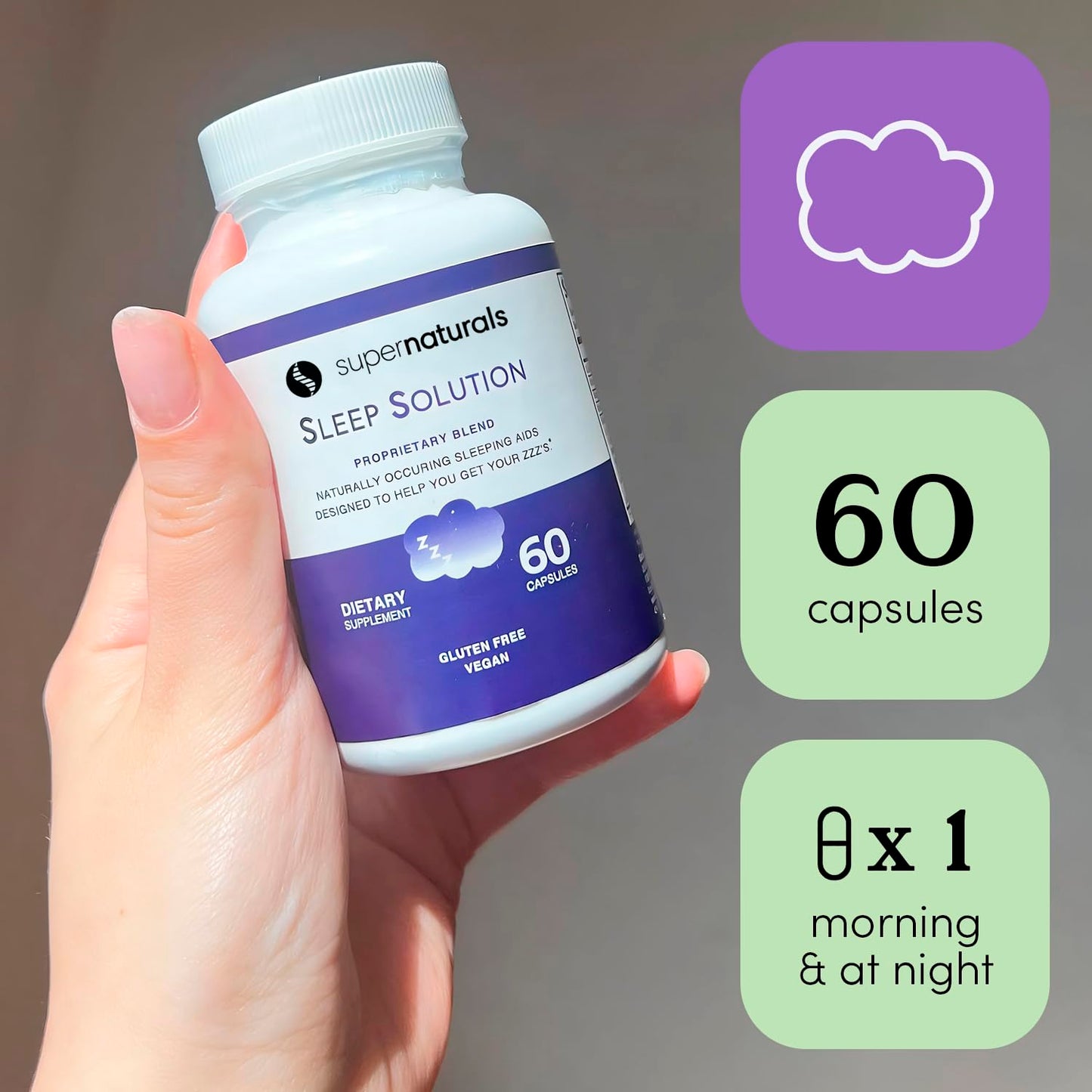 JLM NUTRITIONALS Health Sleep Solution Sleep Supplement with Magnesium & Melatonin, Capsules, 60 Count
