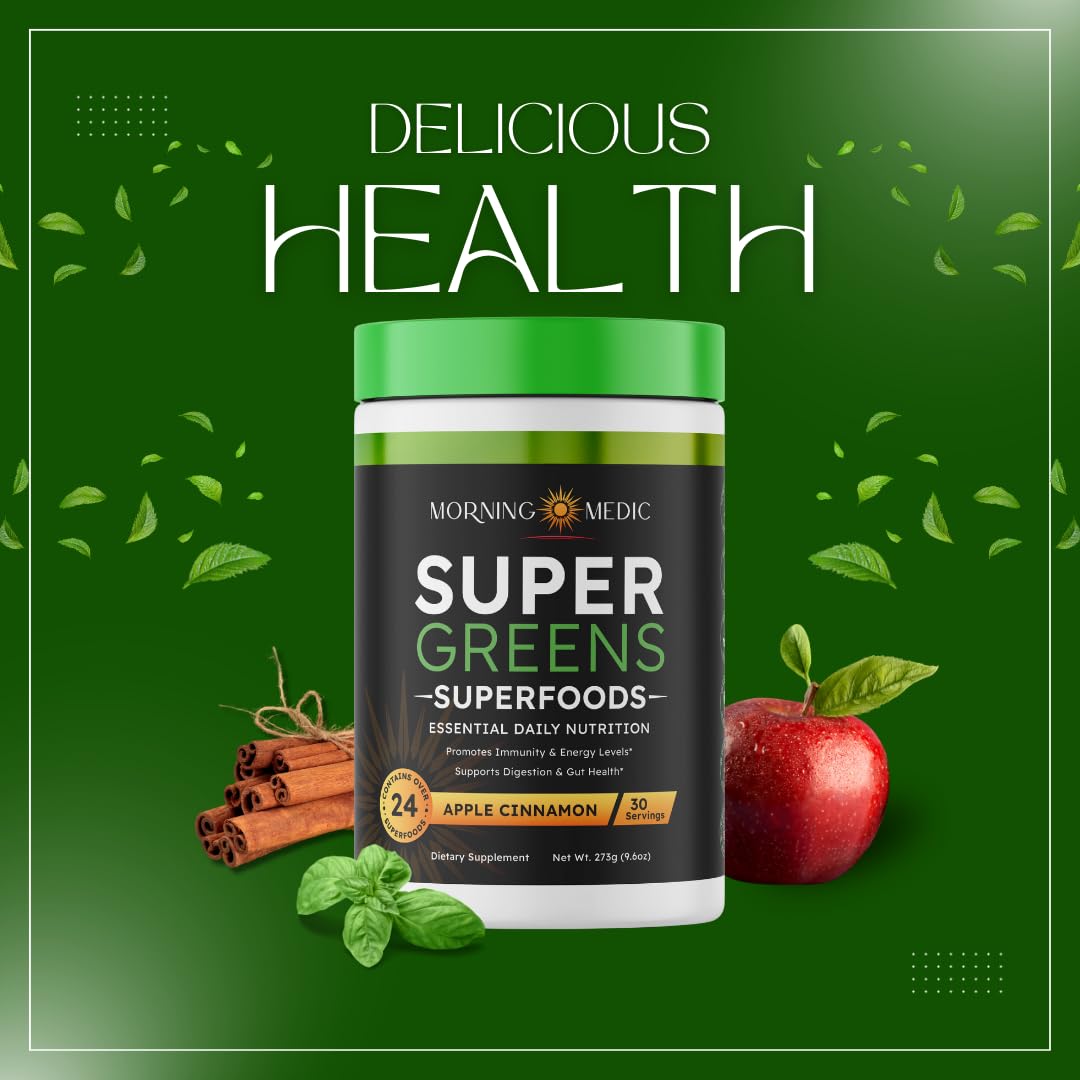 Morning Medic Super Greens Powder, 9.6 oz
