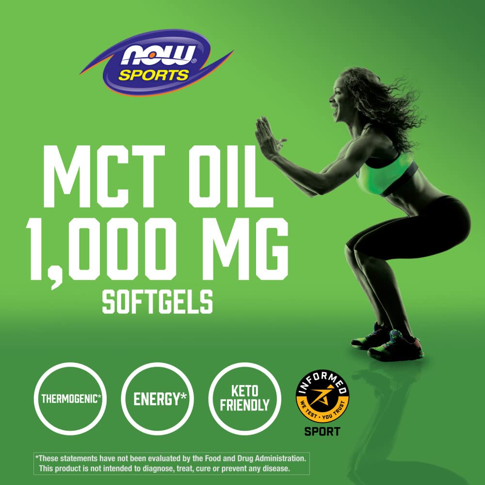 NOW Foods MCT Oil Softgels, 1,000 mg, 300 Softgels