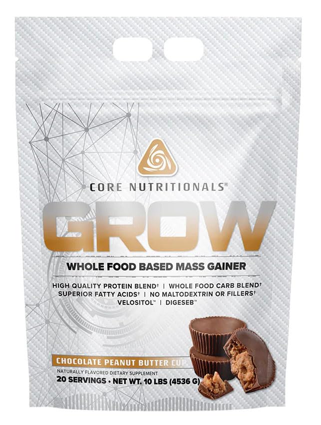 Core Nutritionals Grow Mass Gainer Powder 160 Servings
