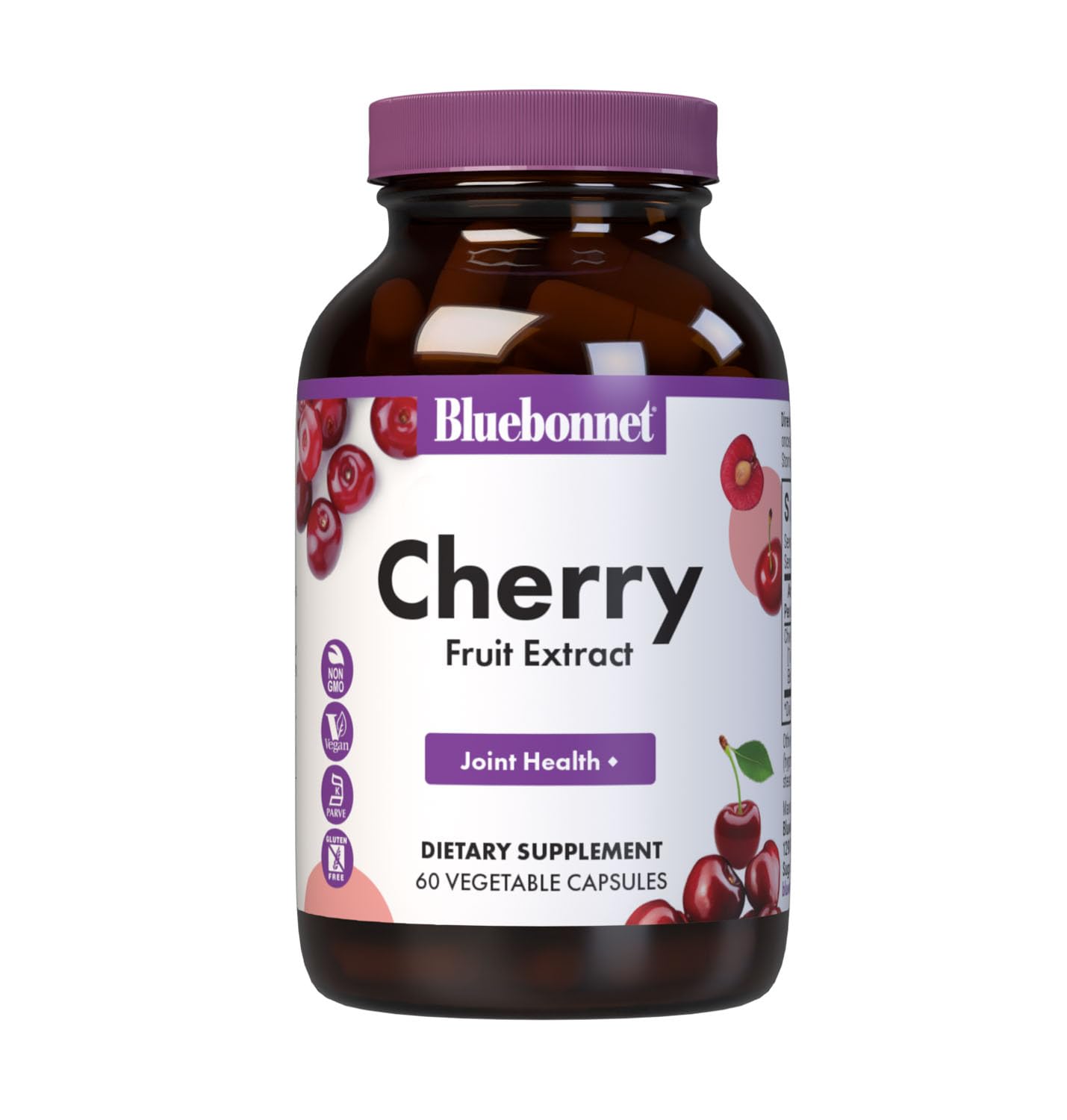 BlueBonnet Super Fruit Cherry Fruit Extract Supplement Capsules, 60 Capsules