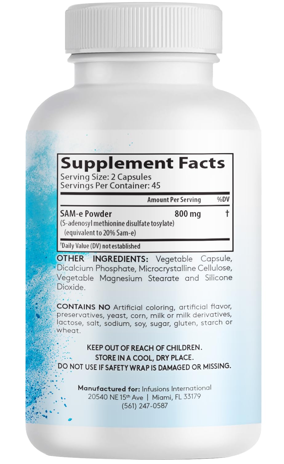 Infusions International SAM-e 800mg Capsules 90