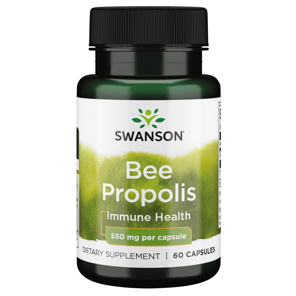 Swanson Bee Propolis 550 mg Capsules, 60 Count