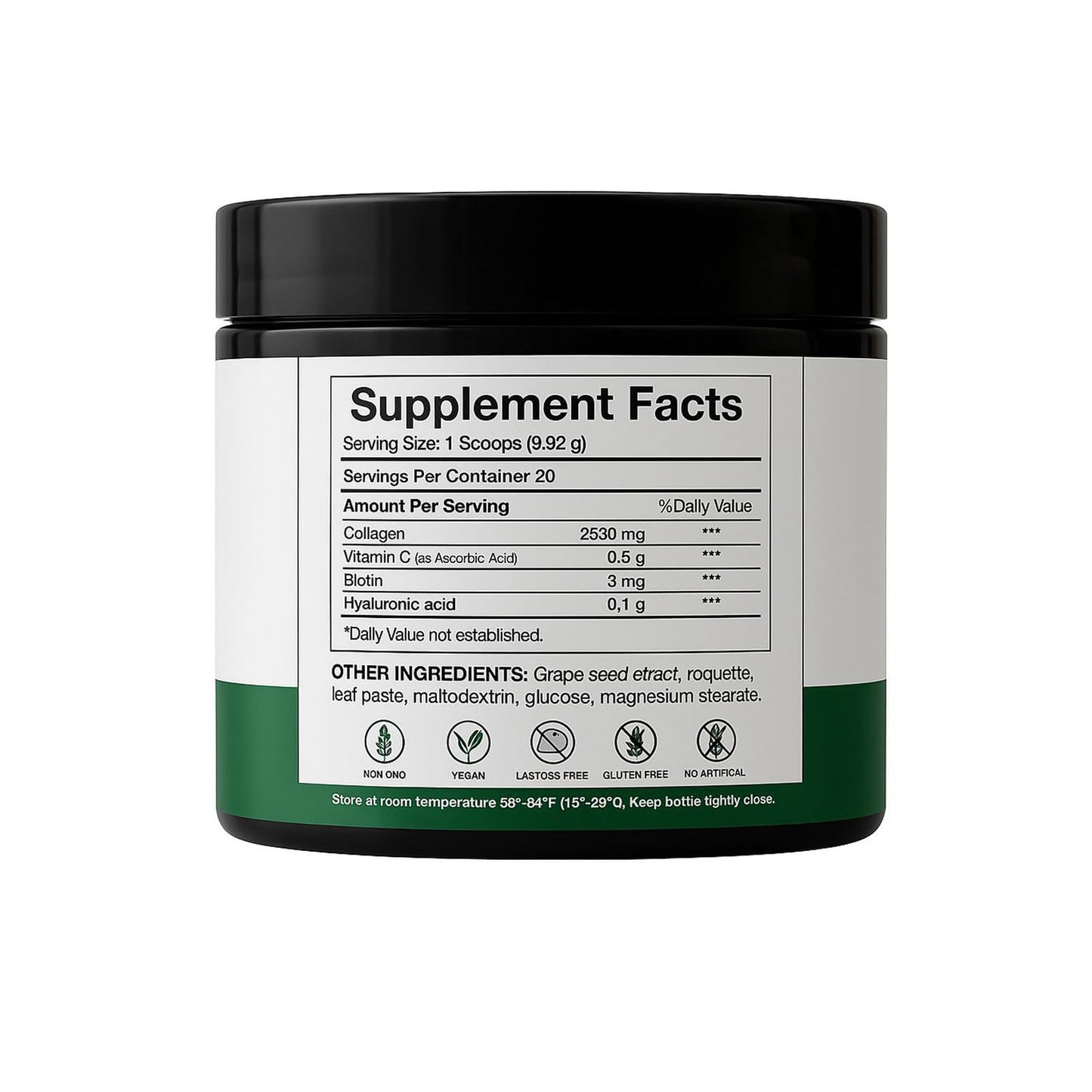 H4U Advanced Collagen Powder with Vitamin C and Biotin Unflavored Collagen Supplement, 7 Ounces