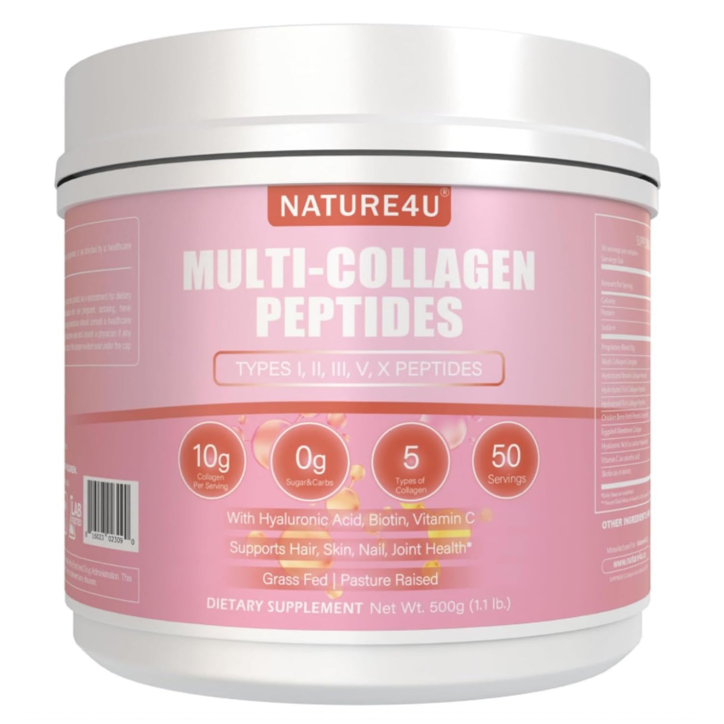Nature4U Multi Collagen Peptides Powder 18