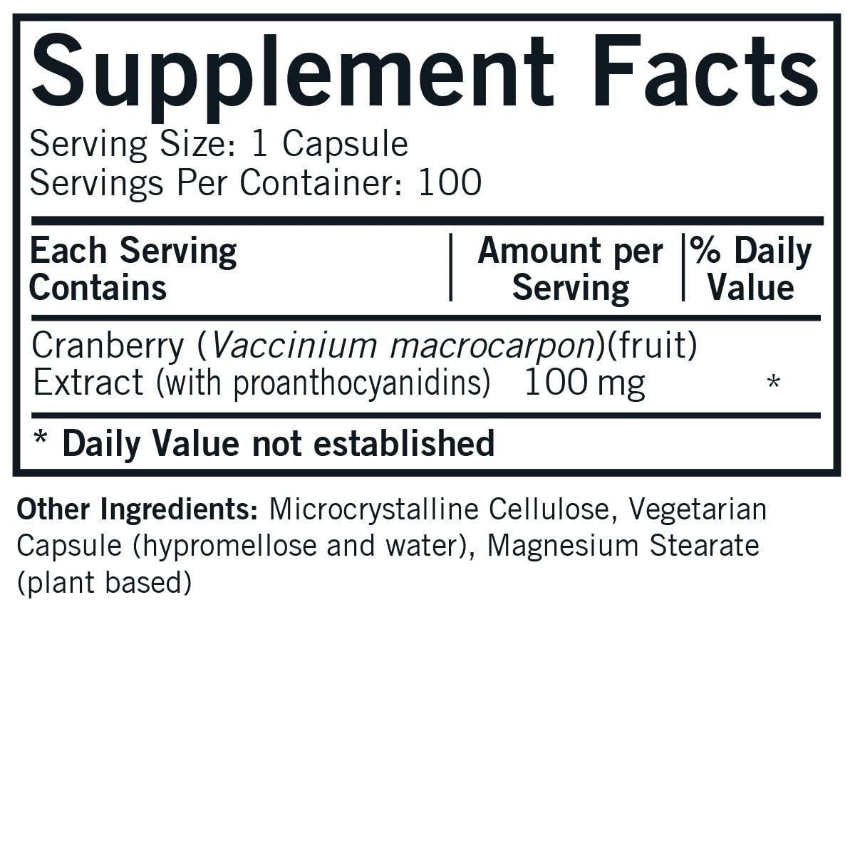 Kirkman Cranberry Super Antioxidant Capsules, 1 Capsule