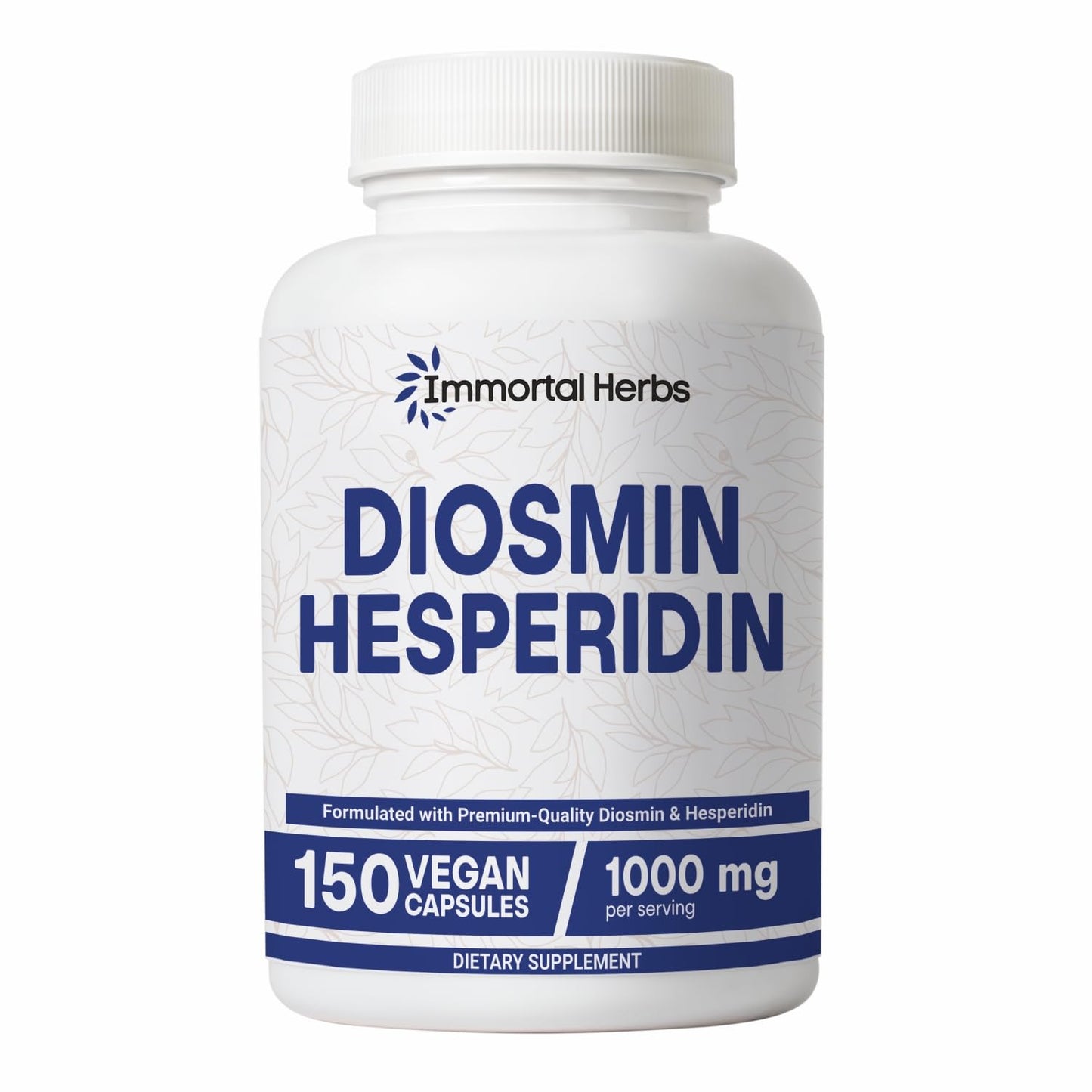 Immortal Herbs Diosmin Hesperidin 1000mg Complex 150 Capsules