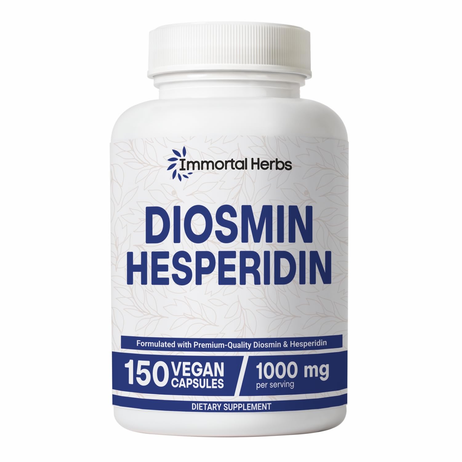 Immortal Herbs Diosmin Hesperidin 1000mg Complex 150 Capsules