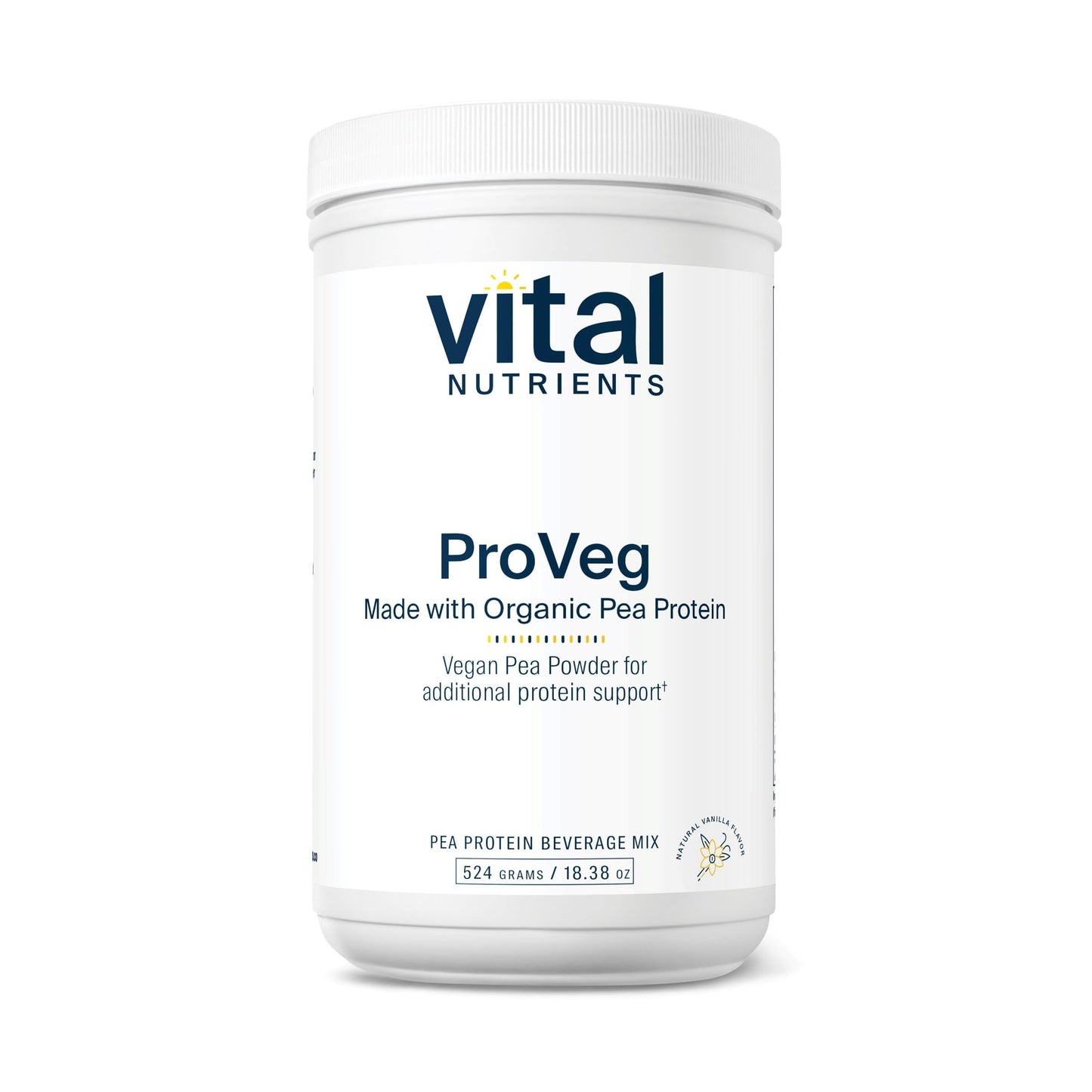 Vital Nutrients ProVeg Organic Pea Protein Powder 18.48 oz