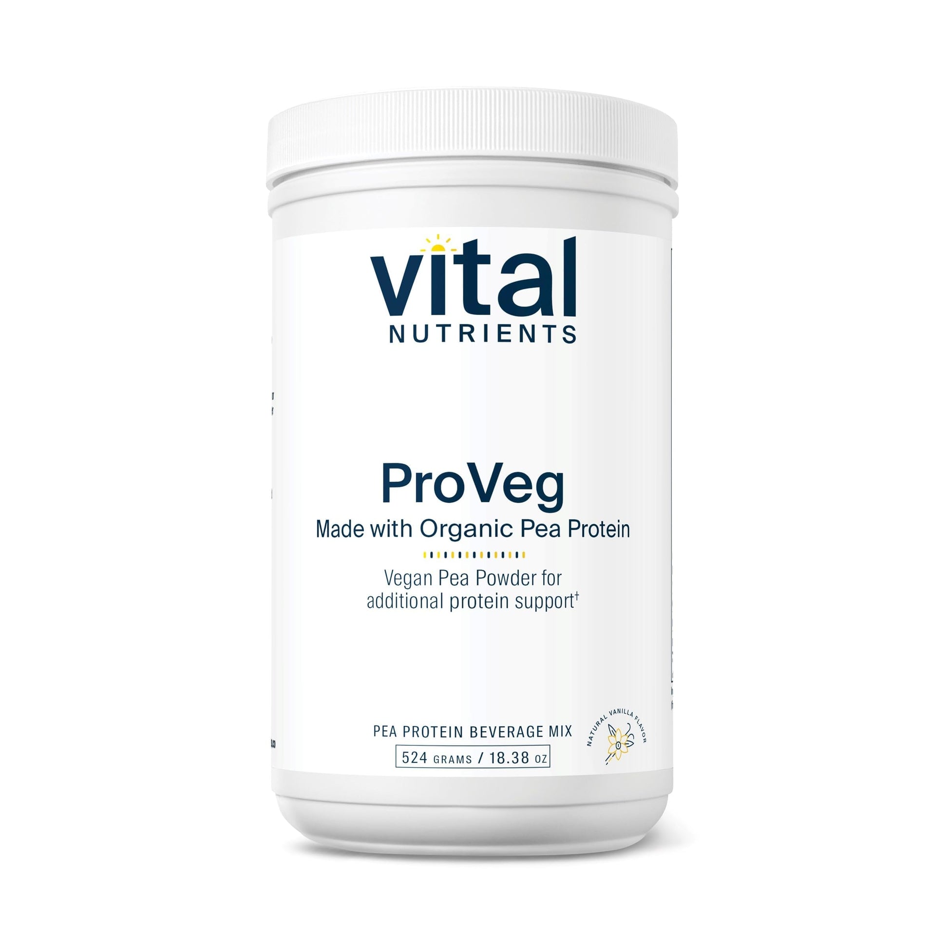 Vital Nutrients ProVeg Organic Pea Protein Powder 18.48 oz