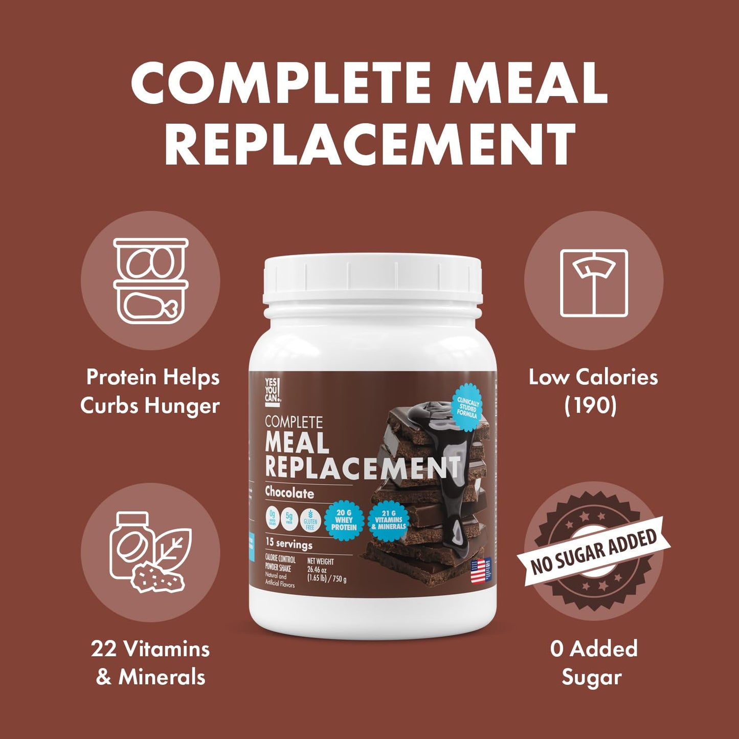Yes You Can! Meal Replacement Shake Powder 15 Servings