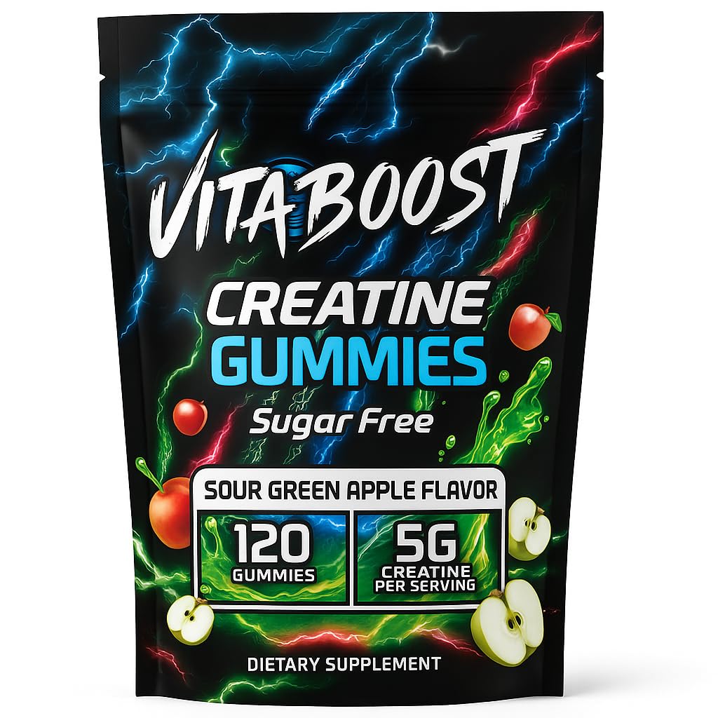 VitaBoost Creatine Monohydrate Gummies, Chewable, 120 Gummies