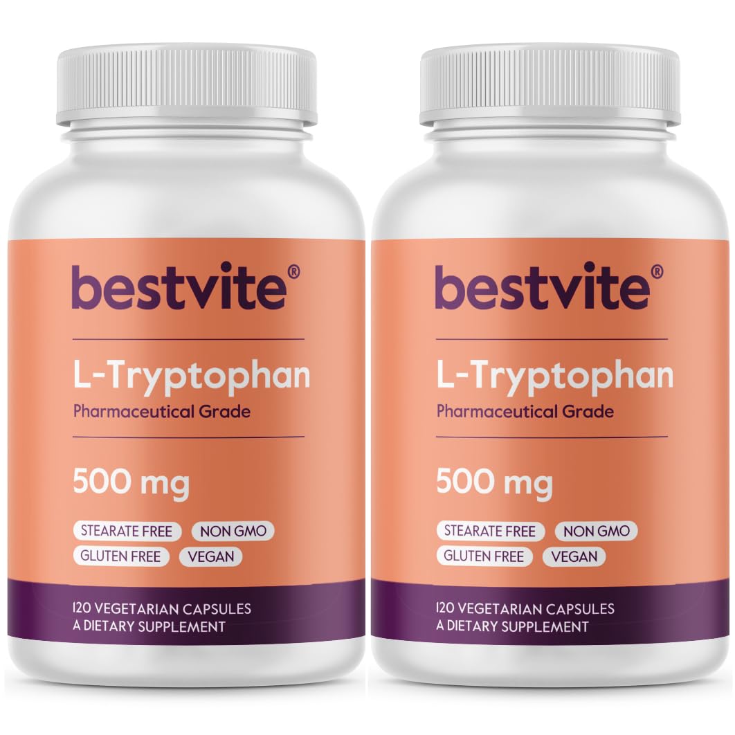 BESTVITE L-Tryptophan 500mg Capsule, 240 Capsules