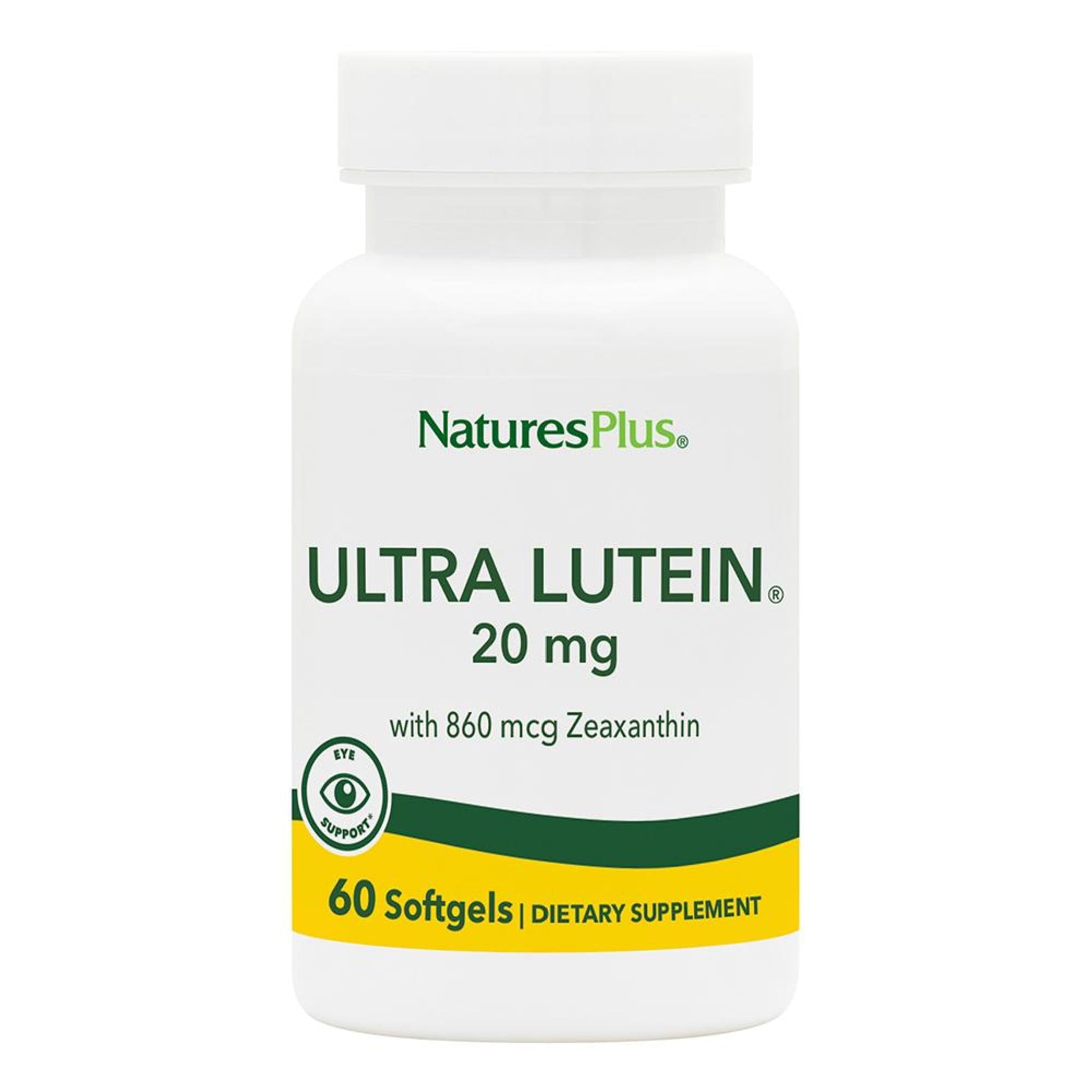 NaturesPlus Ultra Lutein 20 mg Softgels 60 Count
