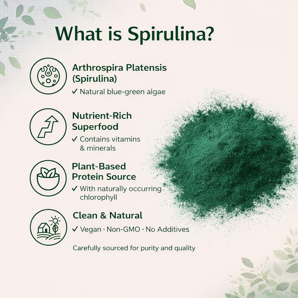 Raslok Spirulina Powder 8 Ounce (Pack of 1)